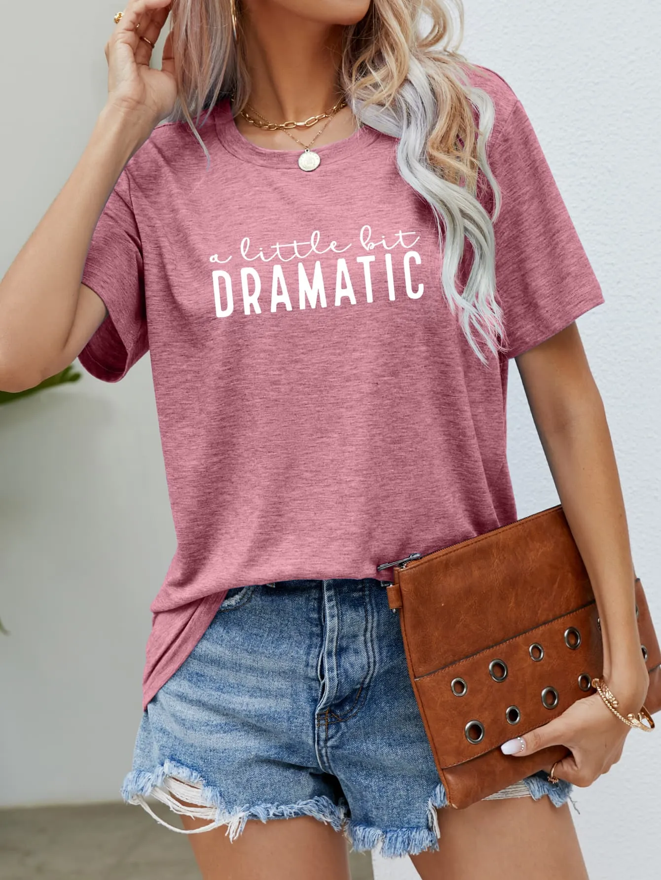 * APP EXCLUSIVE* A LITTLE BIT DRAMATIC Graphic Tee