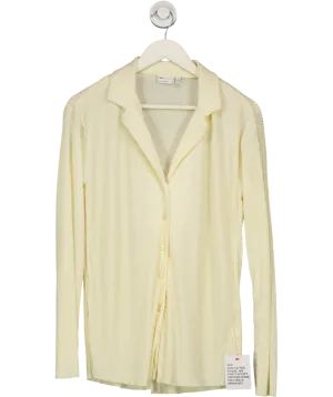 ASOS Cream Oversized Plisse Shirt UK 8