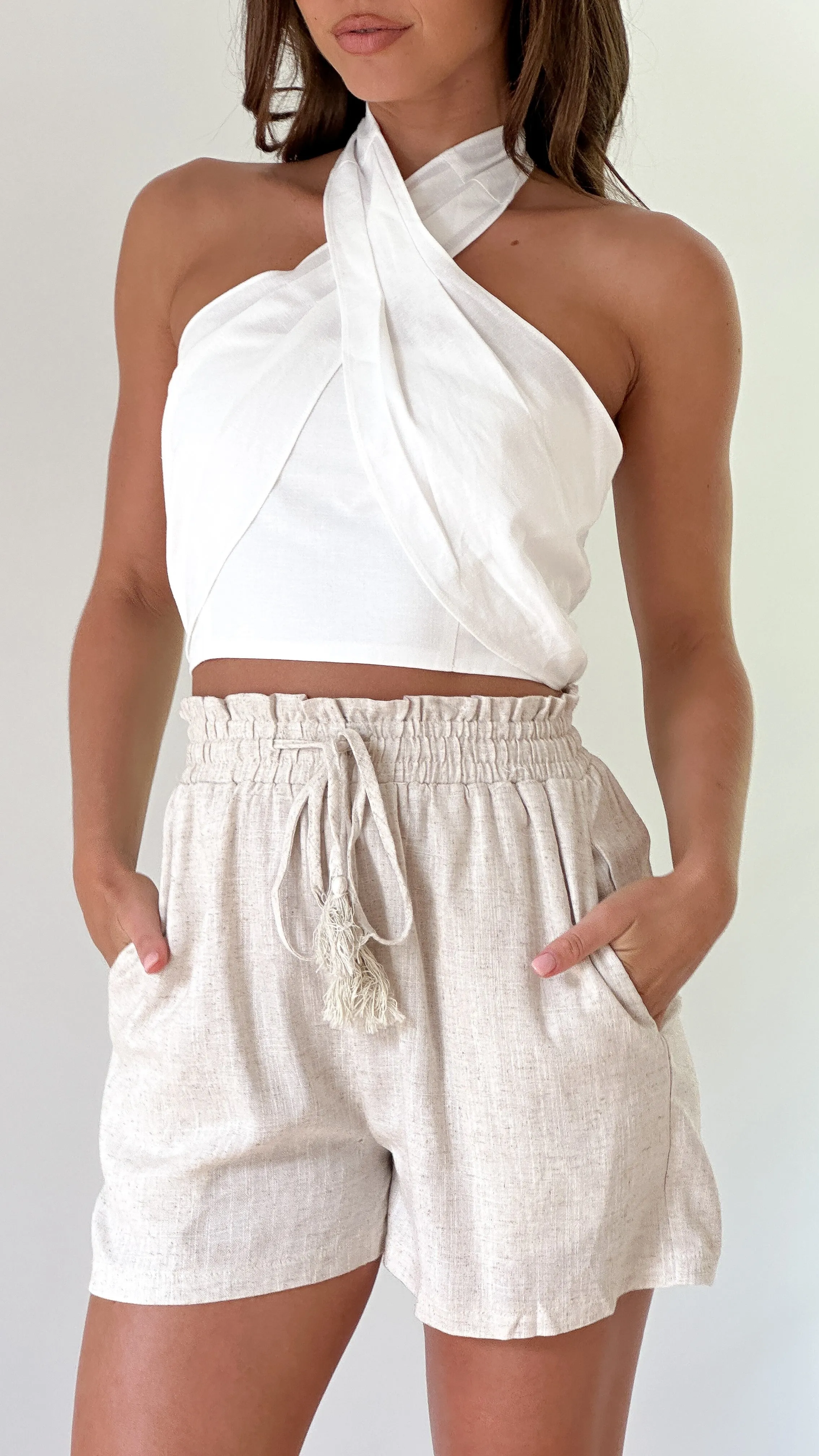 Aylah Shorts - Beige