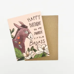 Badass Birthday Card