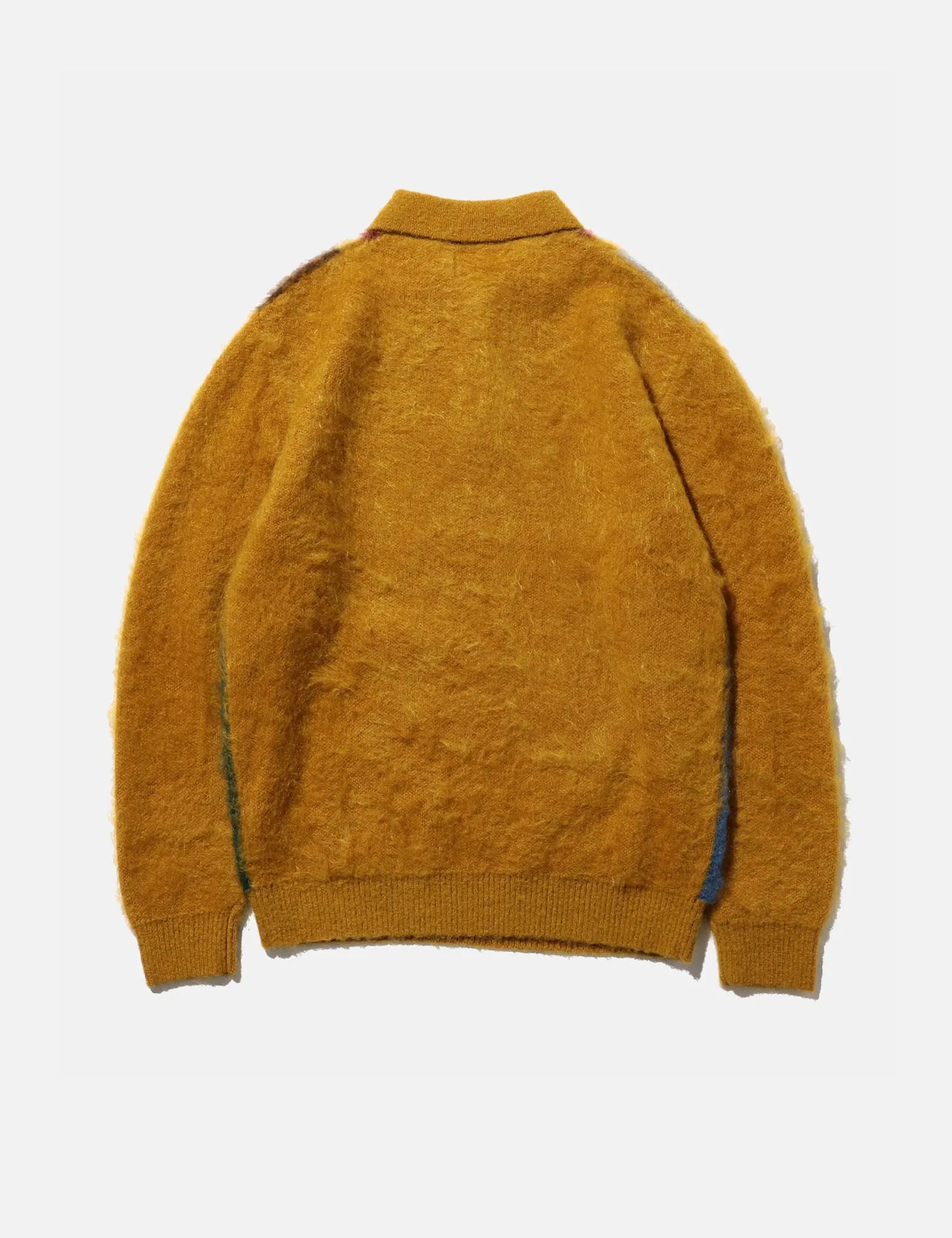 Beams Plus Knit Polo (Shaggy) - Mustard Yellow