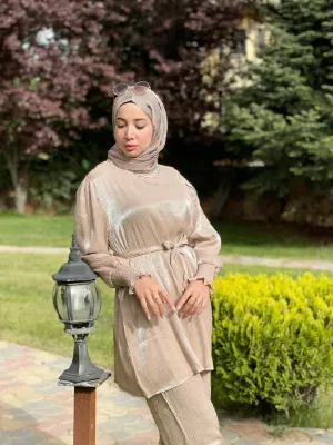 Bella Shop Women's Turkish Beige Set