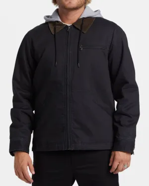 Billabong Barlow Hooded Jacket - WASHED BLACK