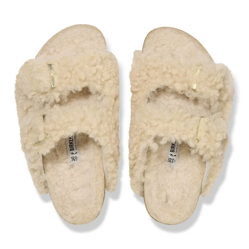 Birkenstock Arizona Kids N | Teddy Eggshell