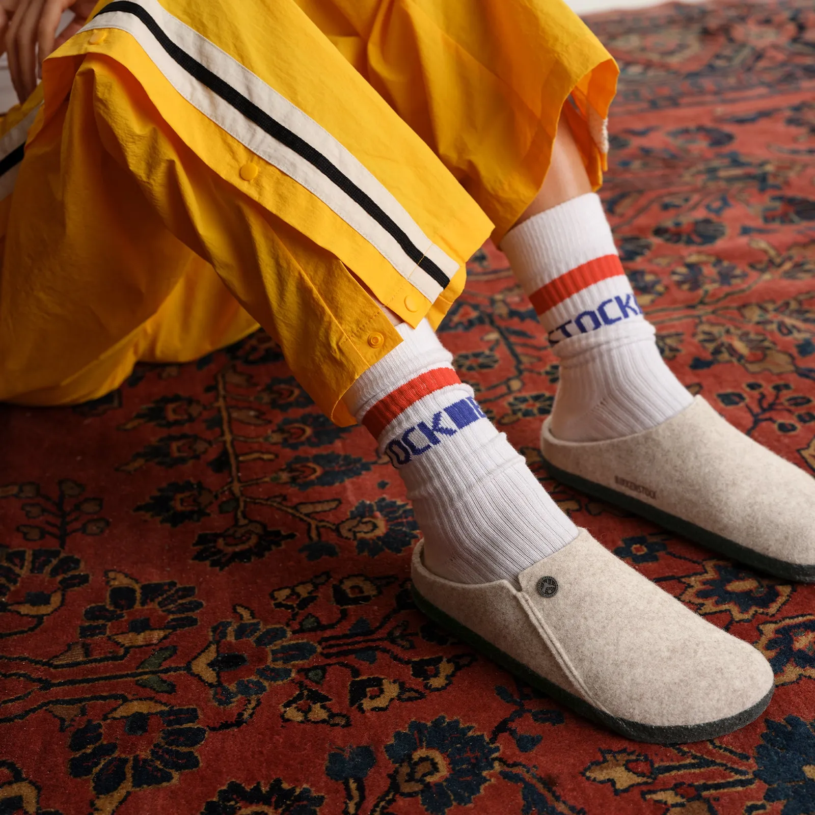 Birkenstock Zermatt Narrow Slipper (Women) - Eggshell Wool/Natural Shearling