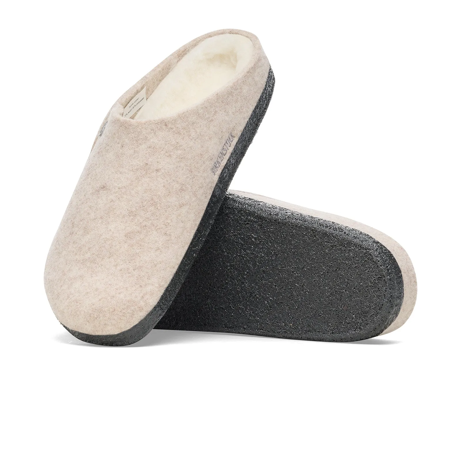 Birkenstock Zermatt Narrow Slipper (Women) - Eggshell Wool/Natural Shearling
