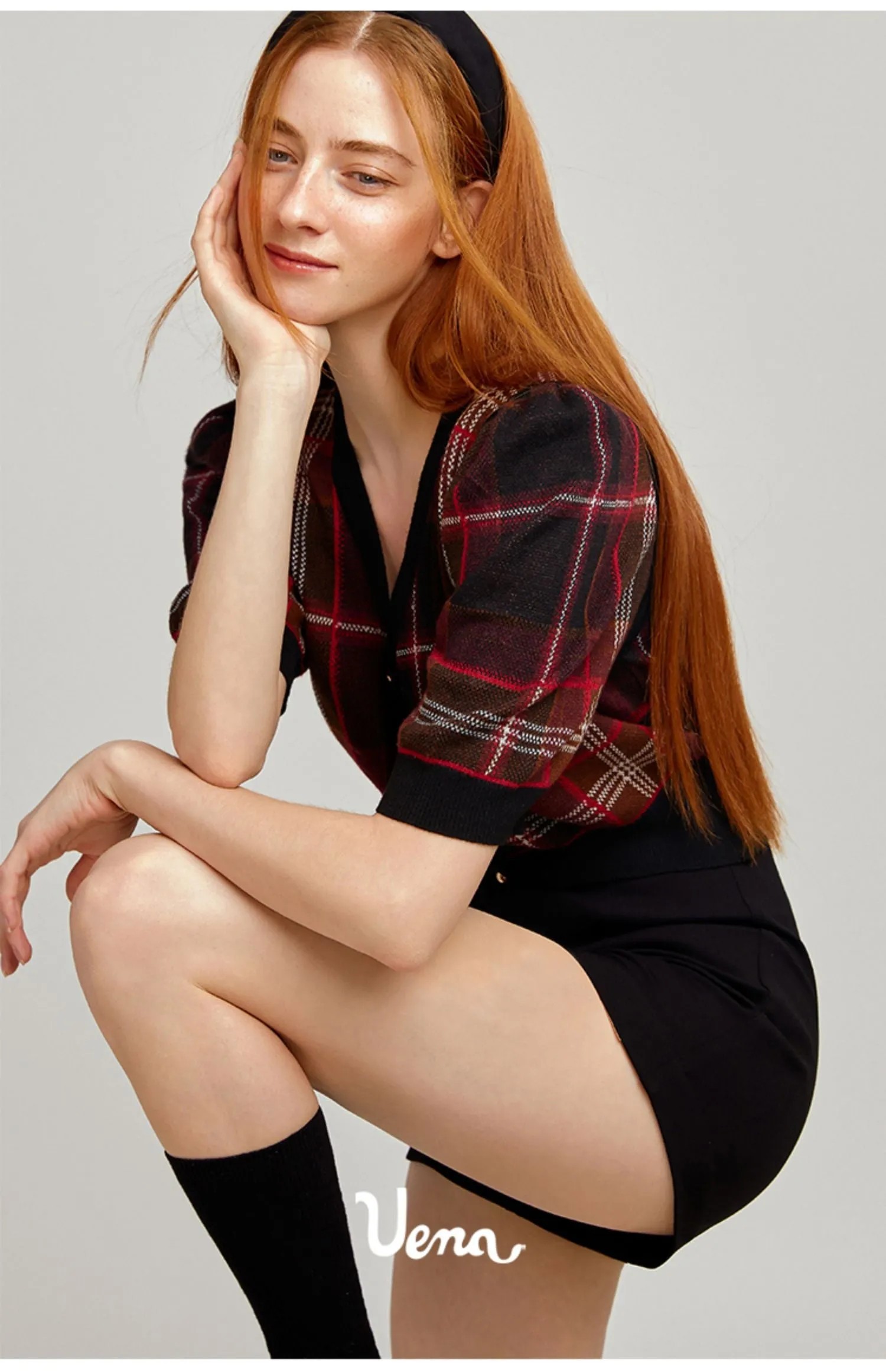 Black High-Waisted Casual Shorts