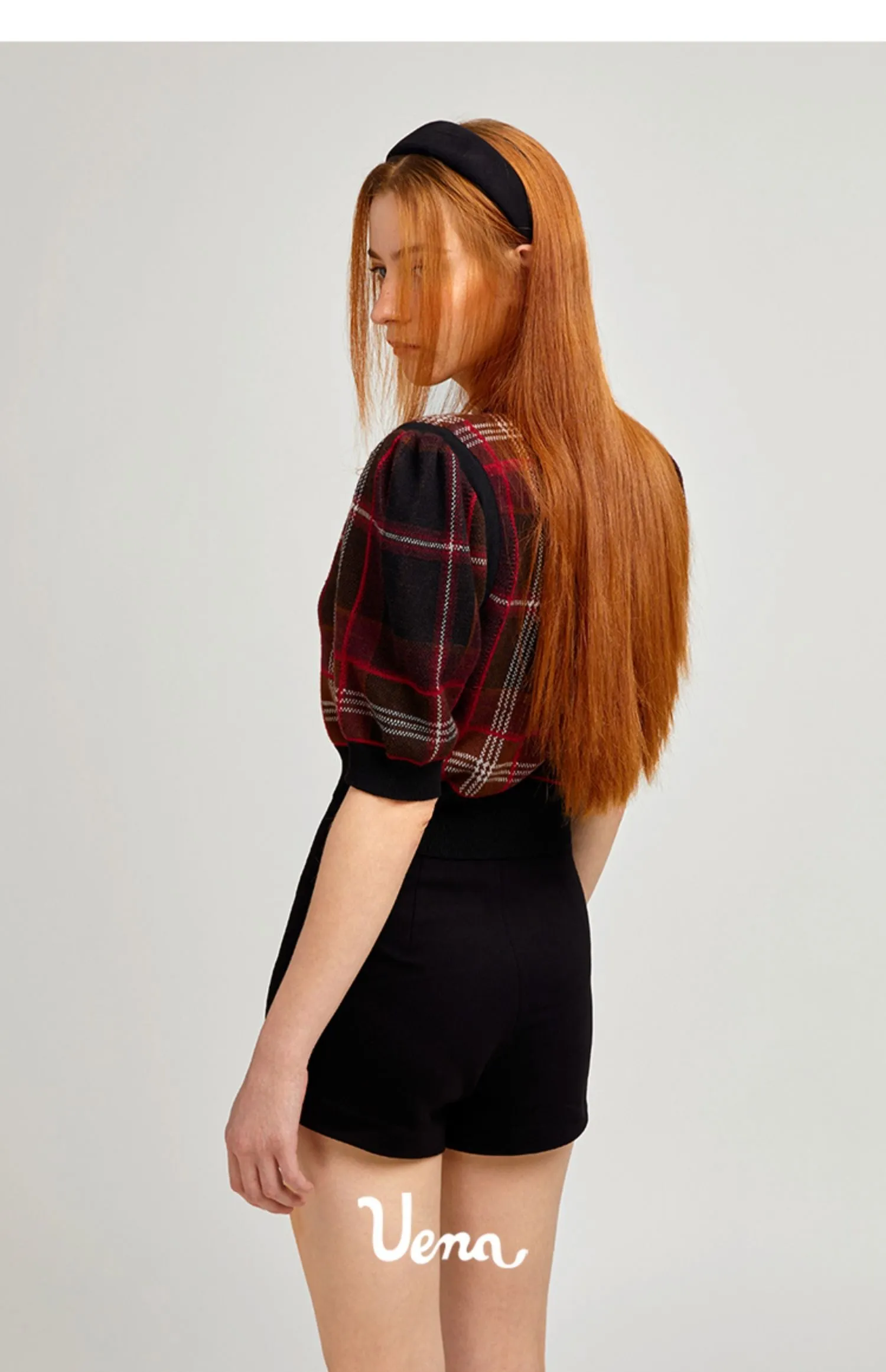 Black High-Waisted Casual Shorts