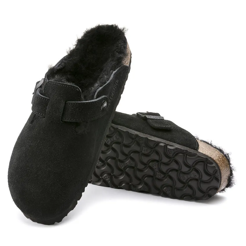 BOSTON SHEARLING SUEDE LEATHER | BLACK