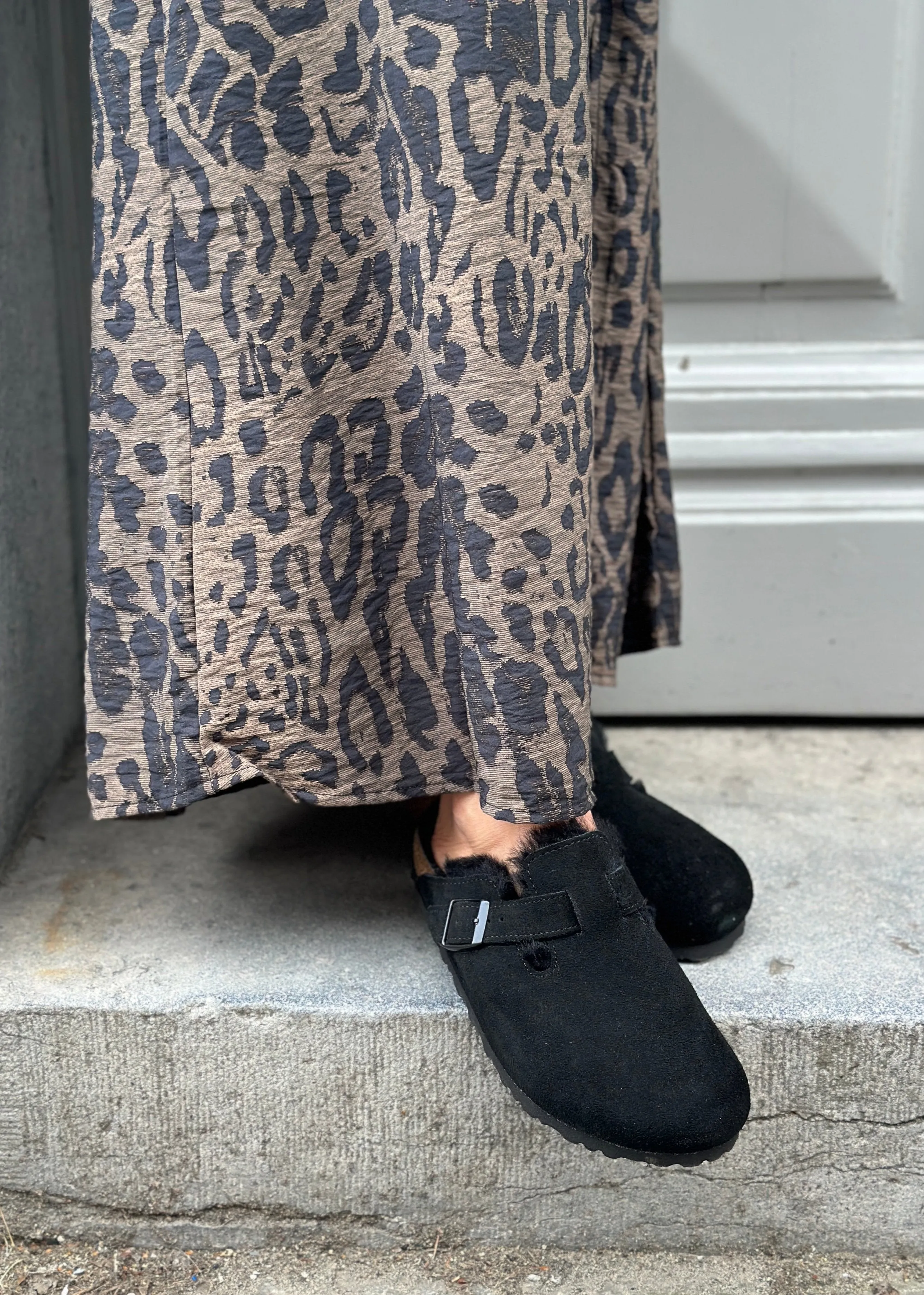 BOSTON SHEARLING SUEDE LEATHER | BLACK