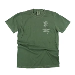 Bouquet Style - Happiness is Being a NANNY - SHORT SLEEVE COMFORT COLORS TEE