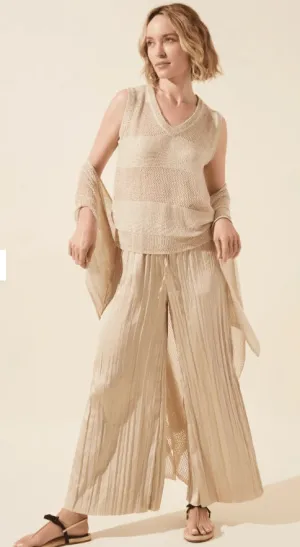 Bria Sequined V-Neck Shell