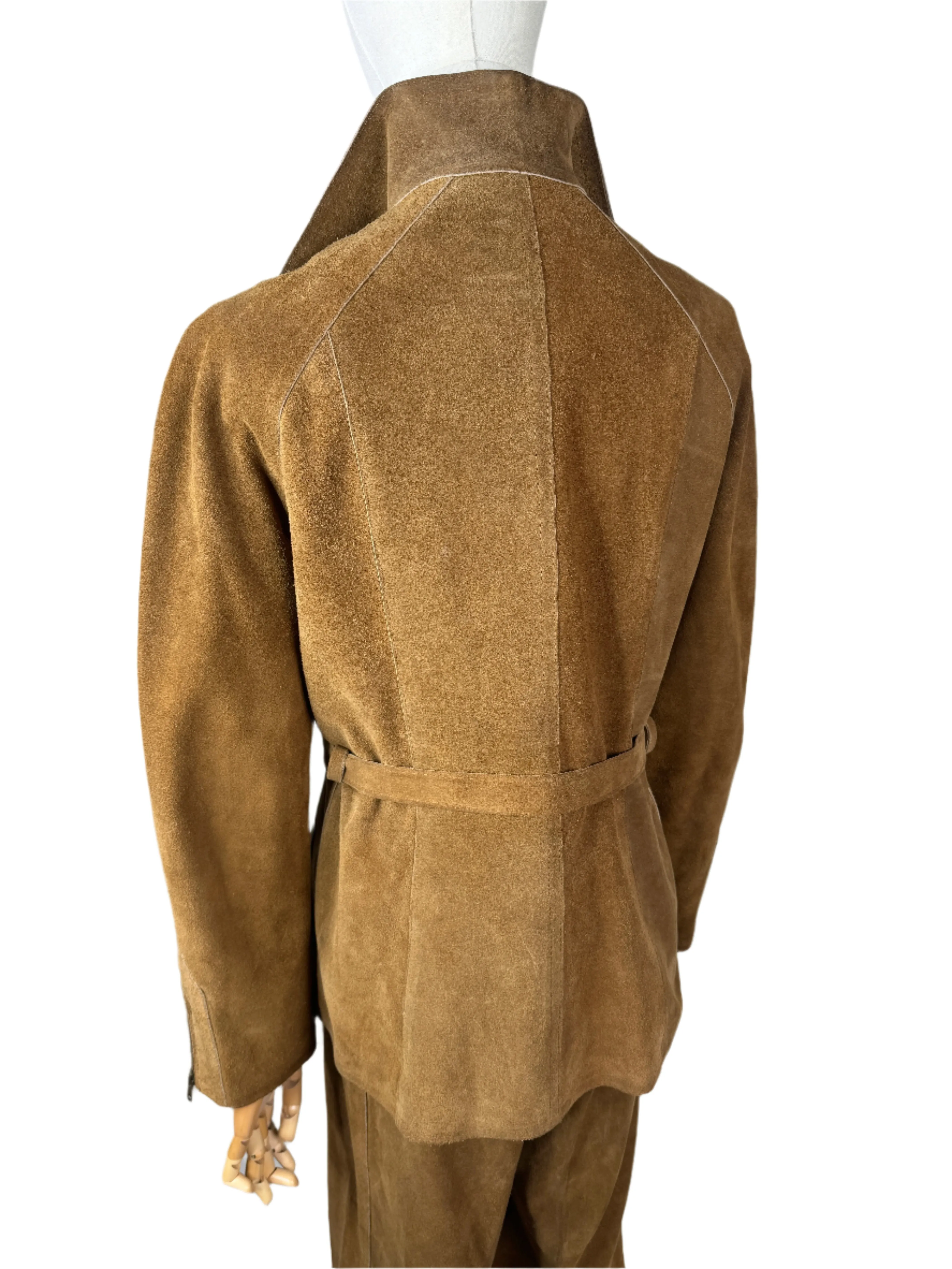 Brown Suede Jacket & Pant Set 1970s