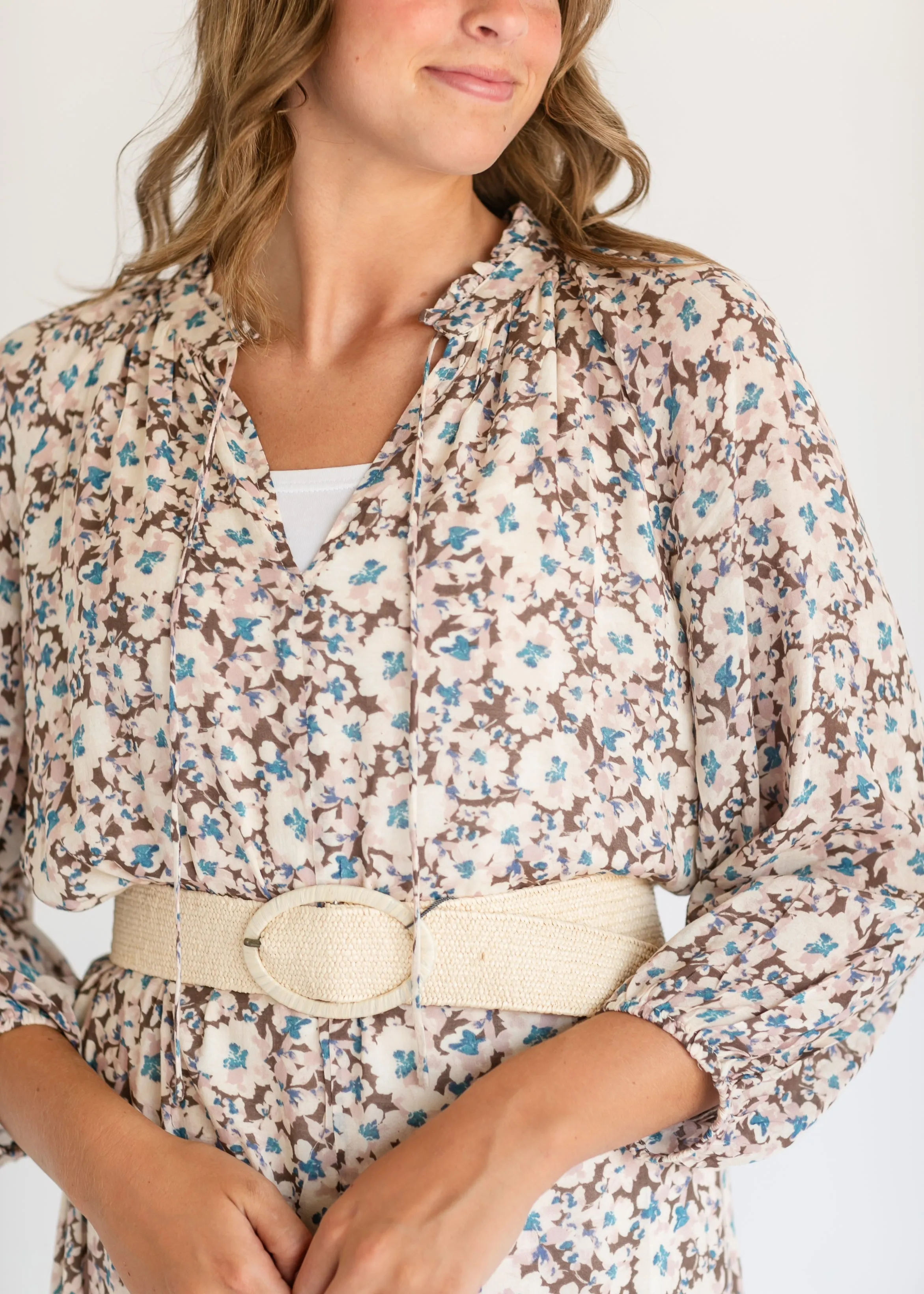 Char La Paz Floral Midi Dress