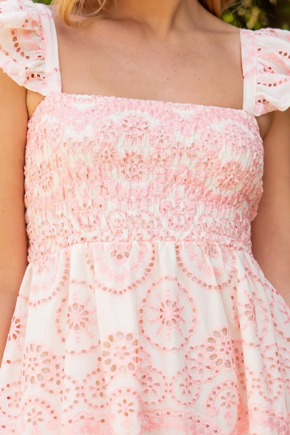 Charleston Eyelet Midi Dress