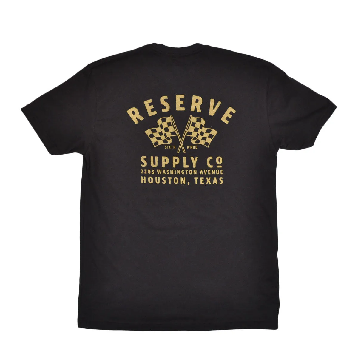 CHECKER FLAG TEE - BLACK