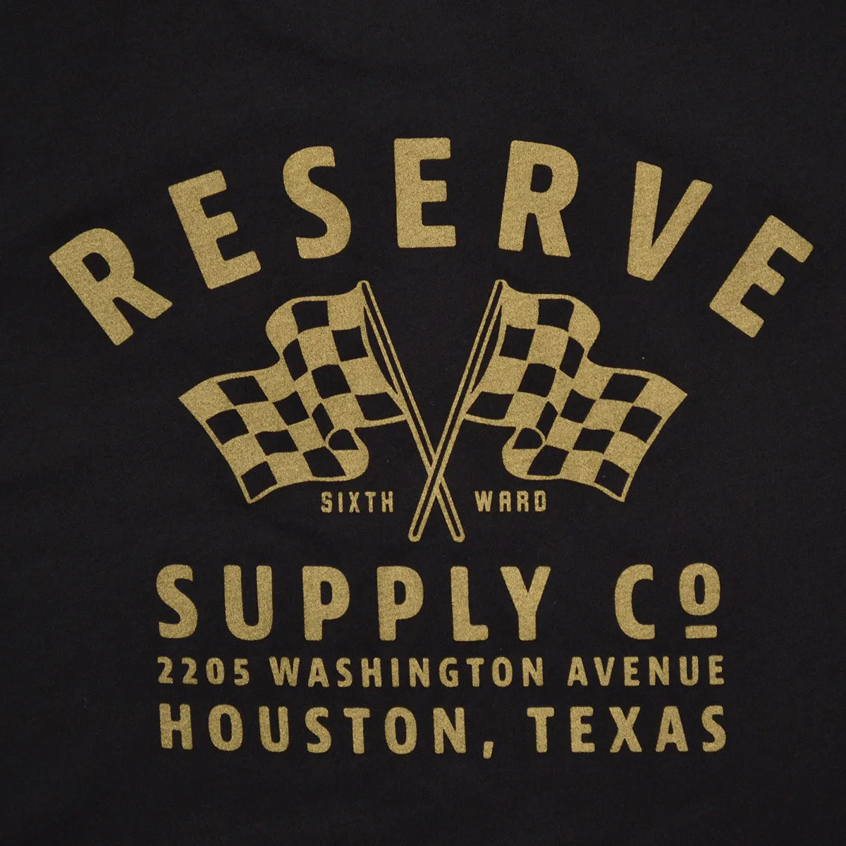 CHECKER FLAG TEE - BLACK