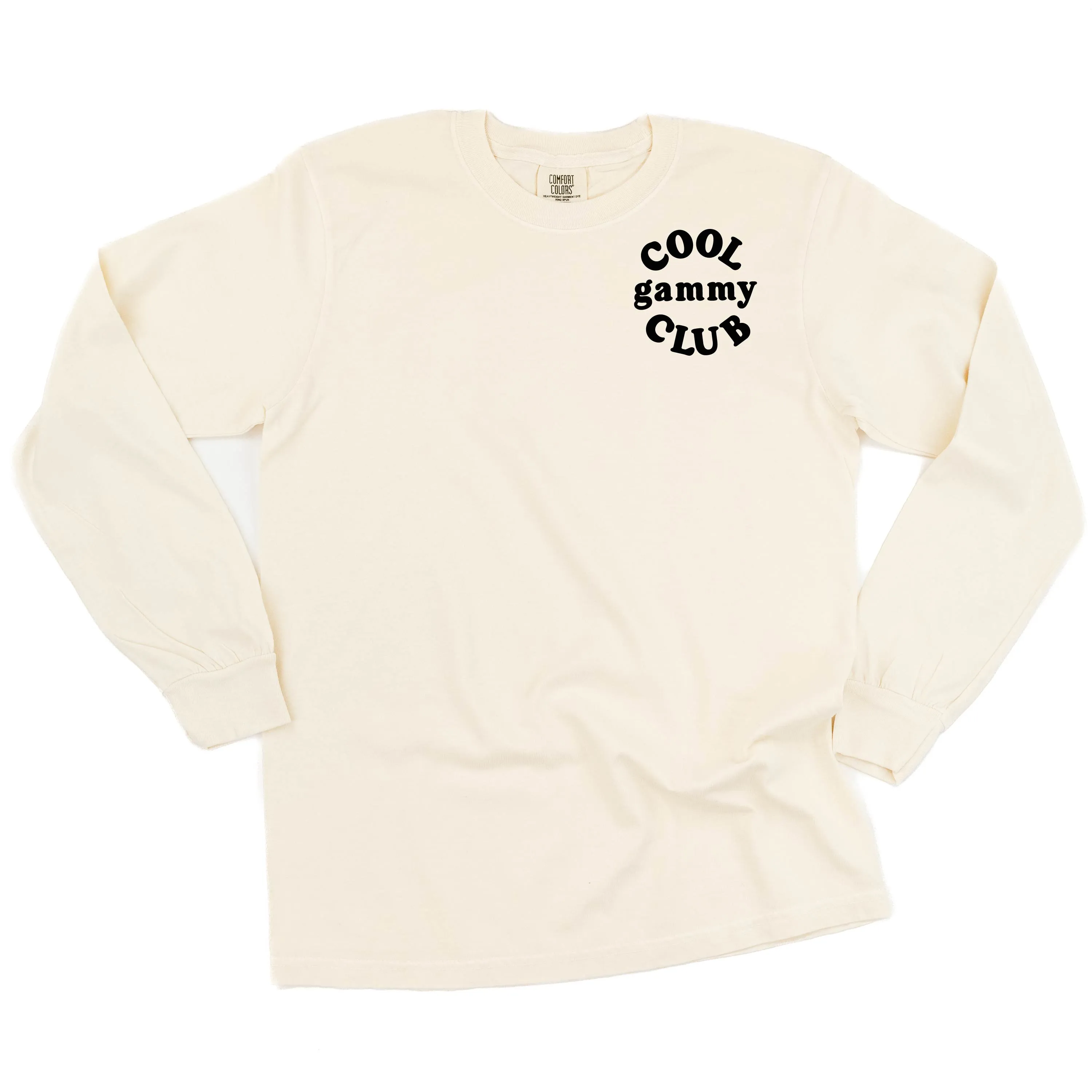 COOL Gammy CLUB - Pocket Design - LONG SLEEVE COMFORT COLORS TEE