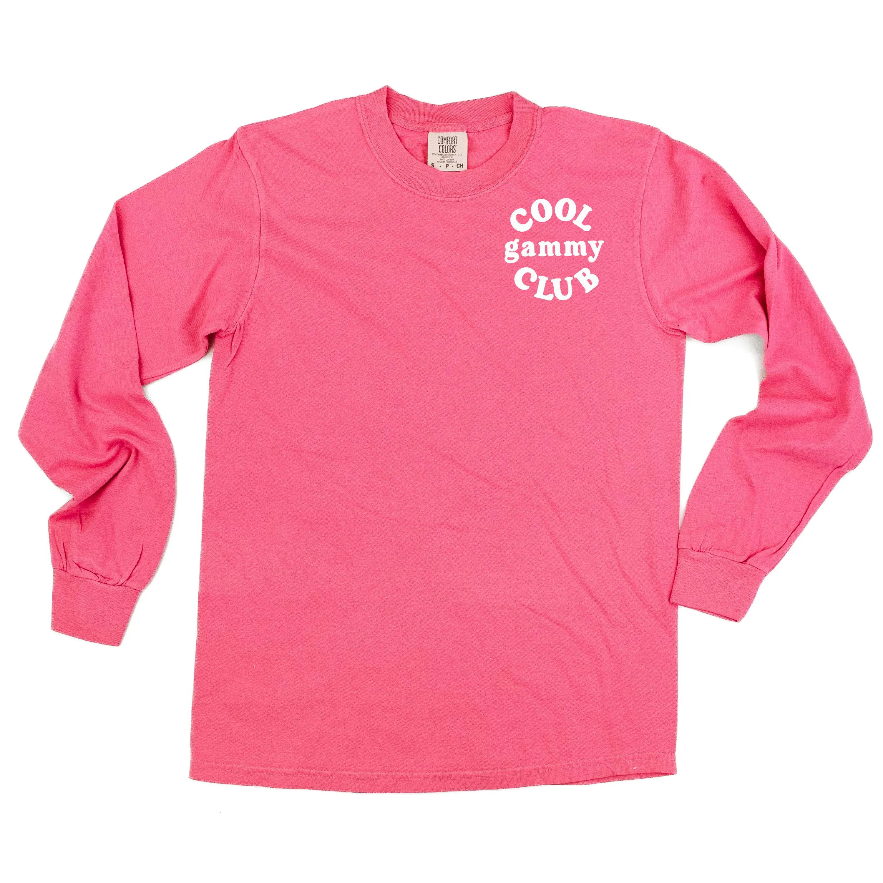 COOL Gammy CLUB - Pocket Design - LONG SLEEVE COMFORT COLORS TEE