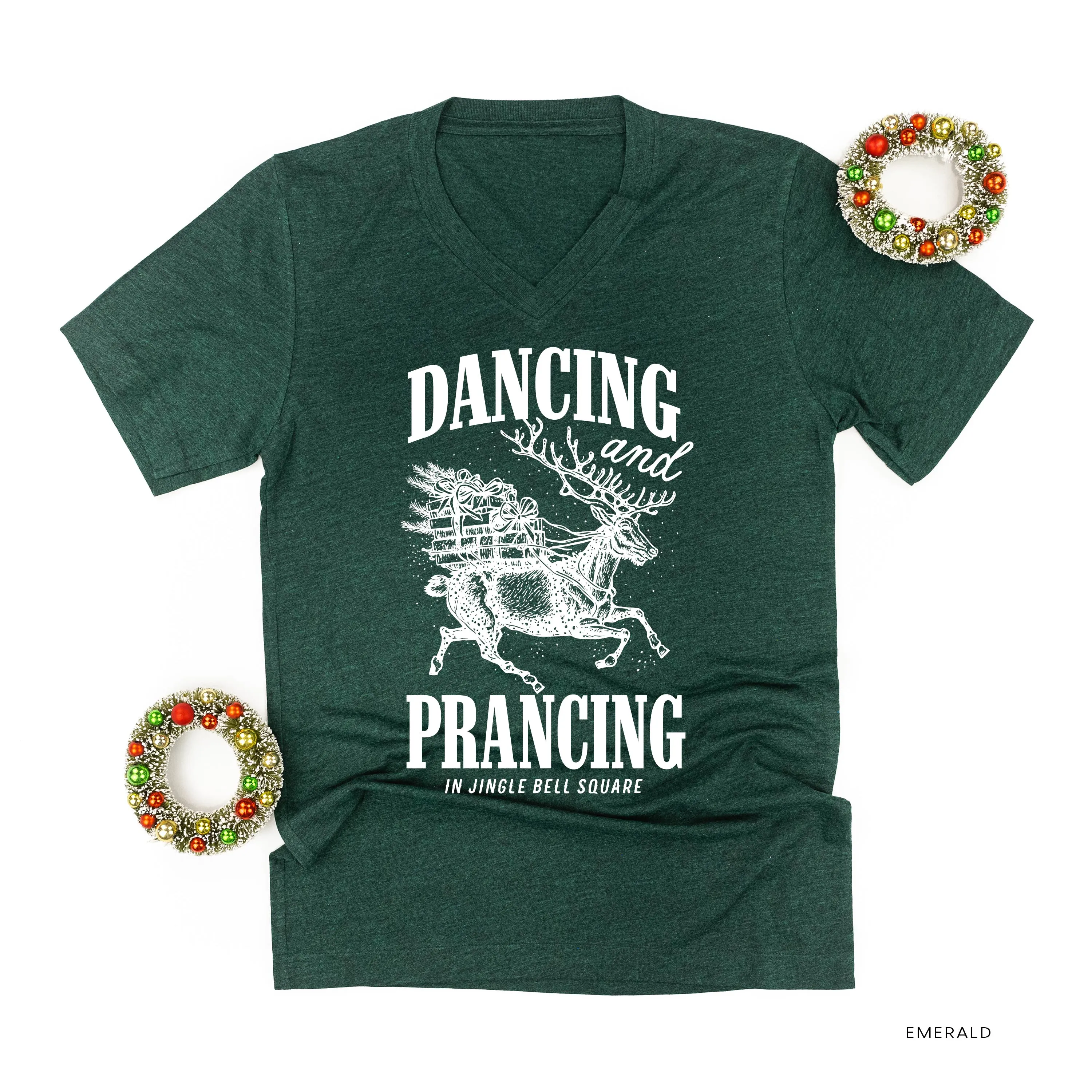 Dancing and Prancing in Jingle Bell Square - Unisex Tee