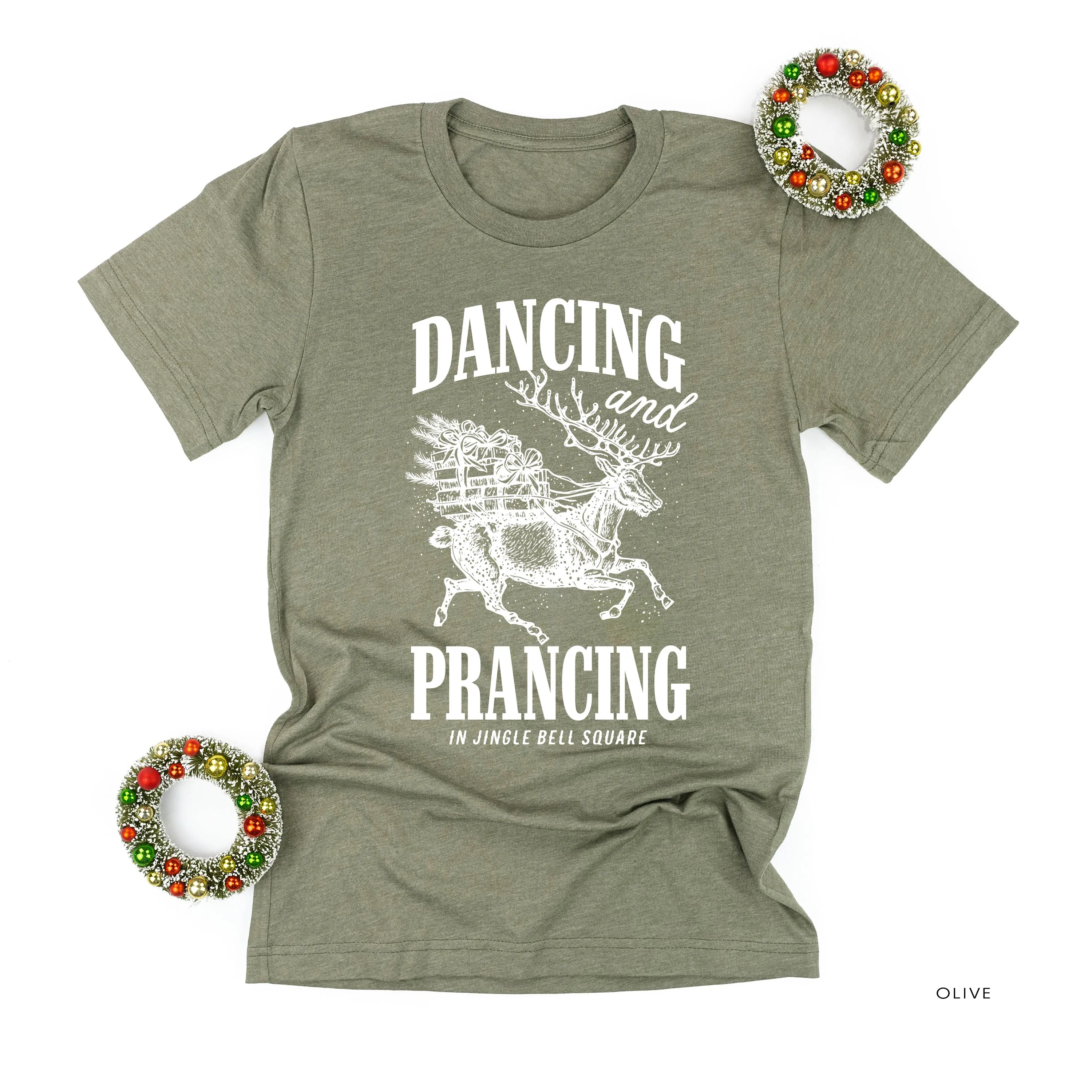 Dancing and Prancing in Jingle Bell Square - Unisex Tee