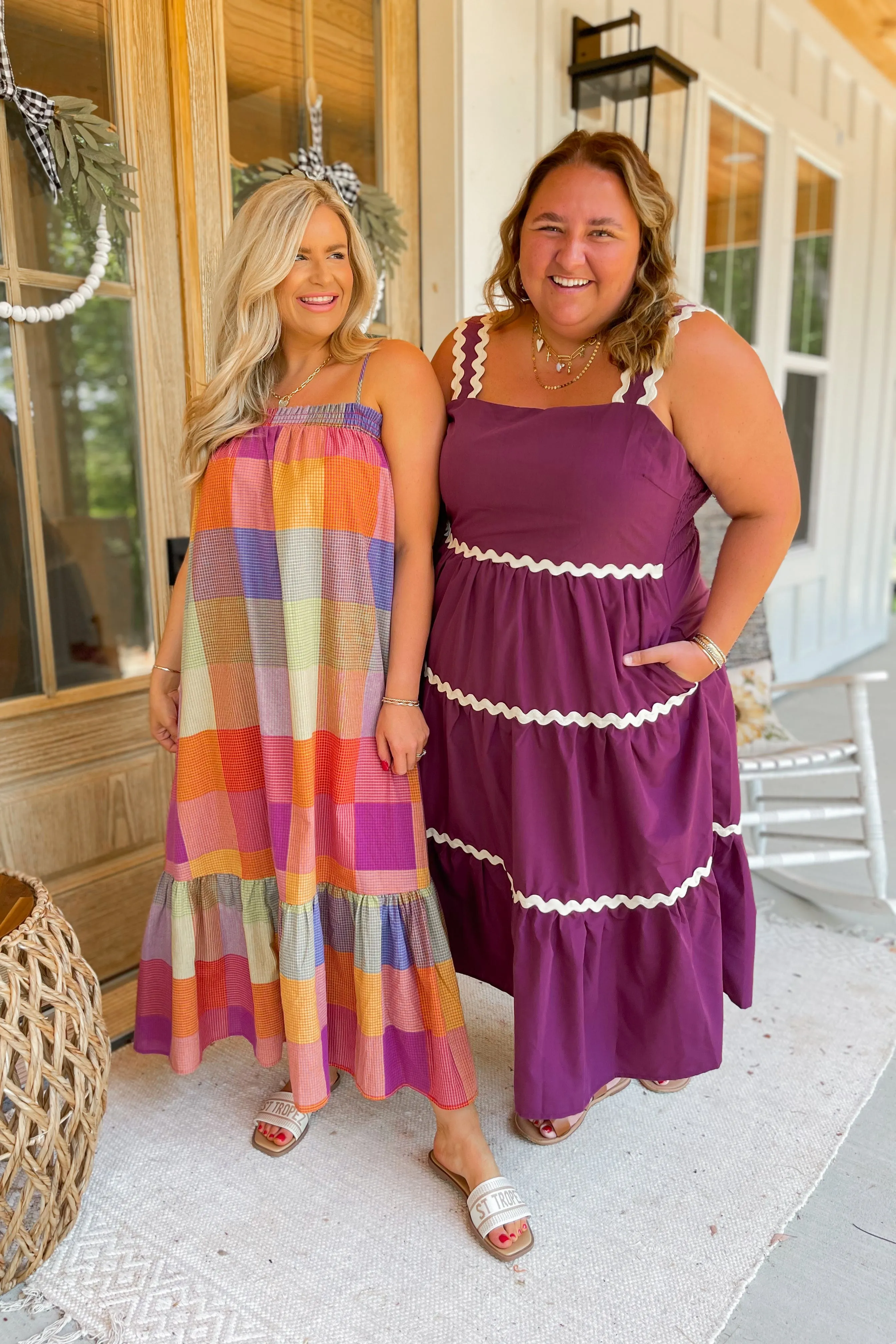 Dorothea Square Neck Tiered Midi Dress *FINAL SALE*