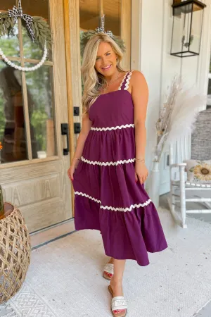 Dorothea Square Neck Tiered Midi Dress *FINAL SALE*