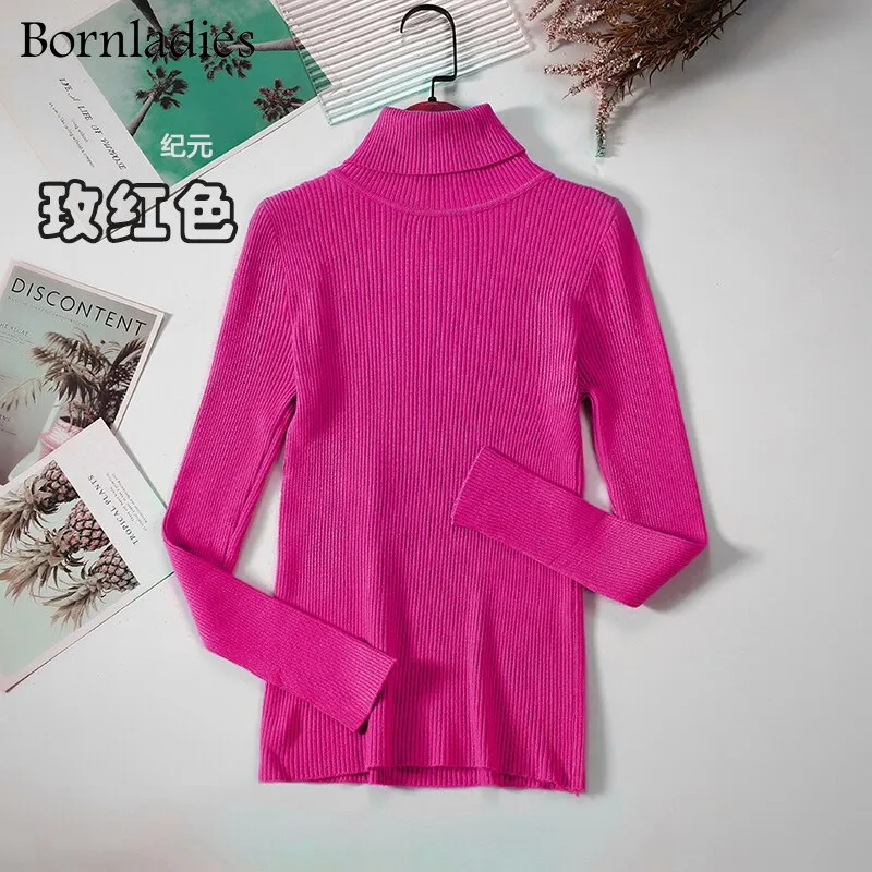 DressBetty - Basic Turtleneck Knitted Top
