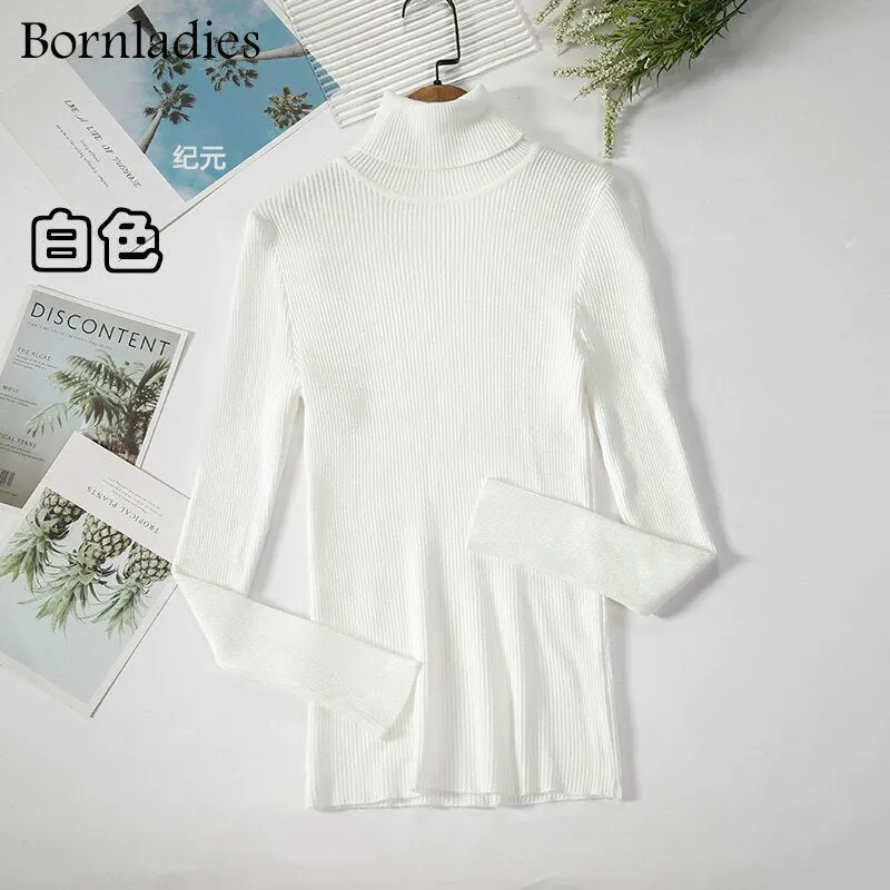 DressBetty - Basic Turtleneck Knitted Top