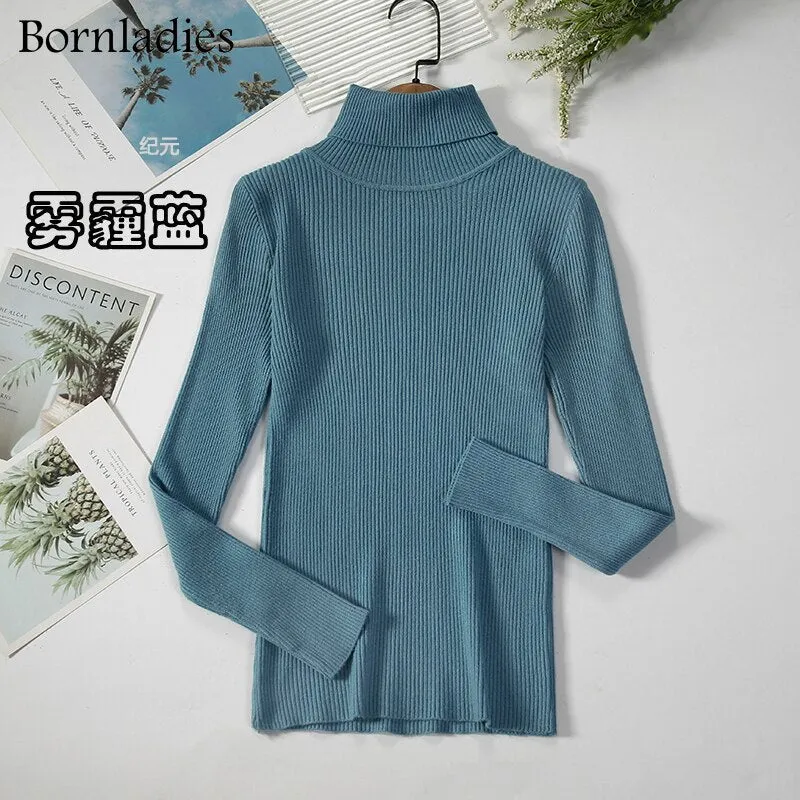 DressBetty - Basic Turtleneck Knitted Top