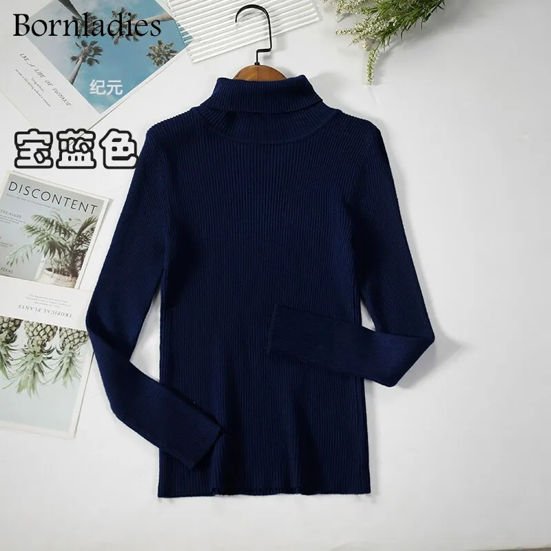 DressBetty - Basic Turtleneck Knitted Top