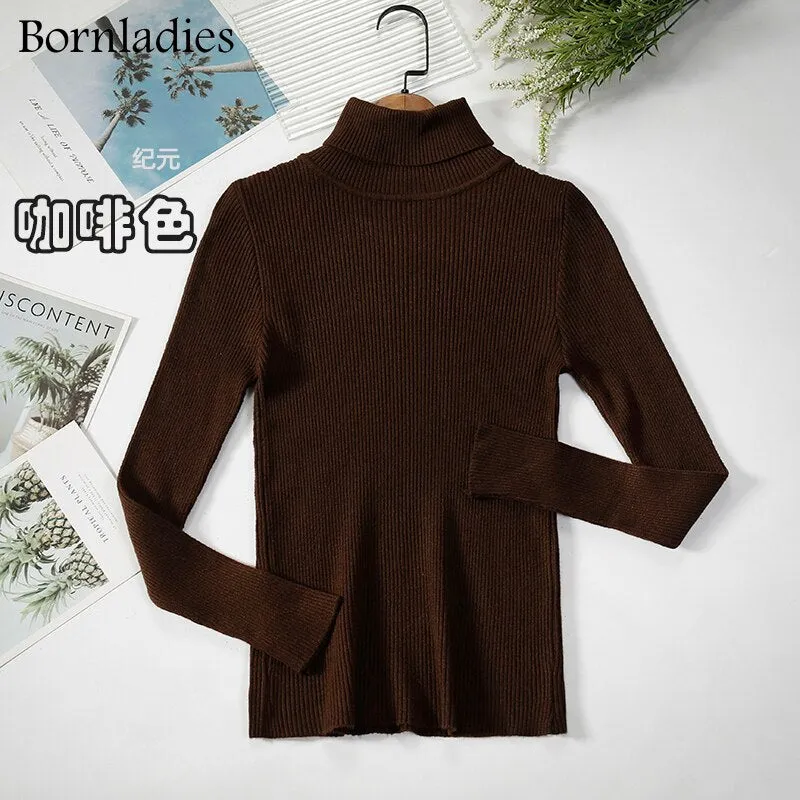 DressBetty - Basic Turtleneck Knitted Top