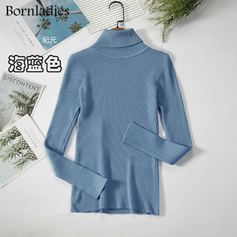 DressBetty - Basic Turtleneck Knitted Top