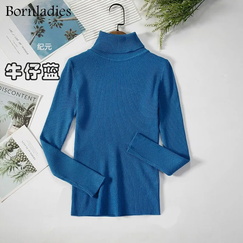 DressBetty - Basic Turtleneck Knitted Top