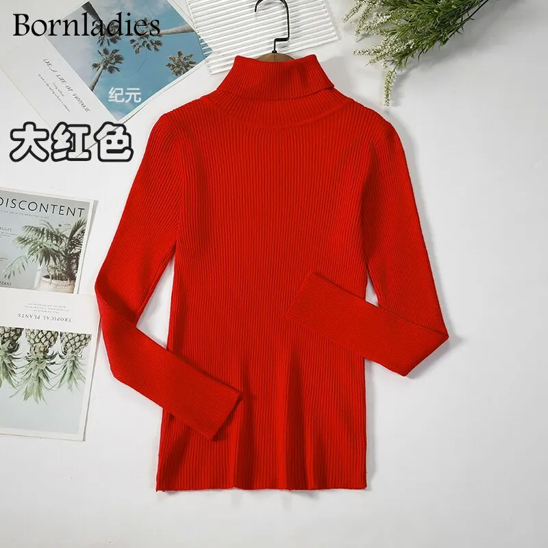 DressBetty - Basic Turtleneck Knitted Top