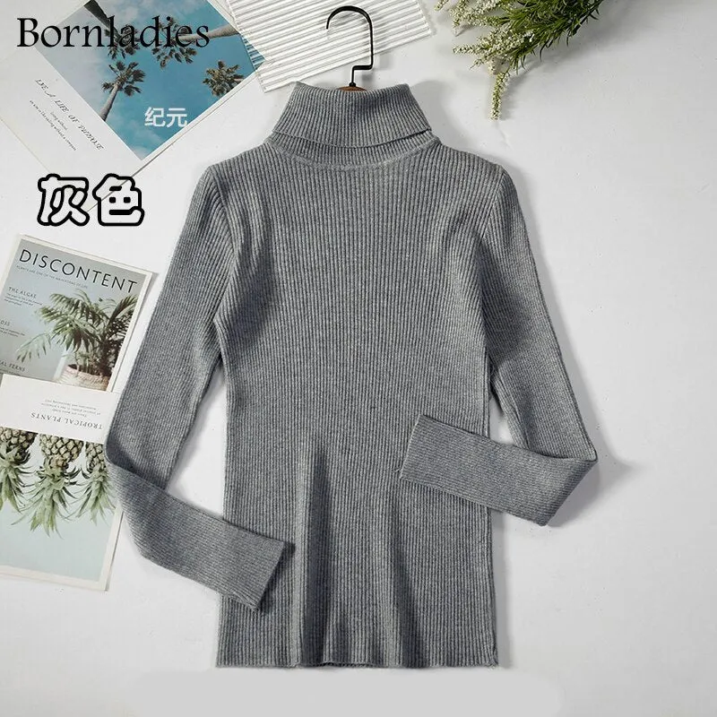 DressBetty - Basic Turtleneck Knitted Top