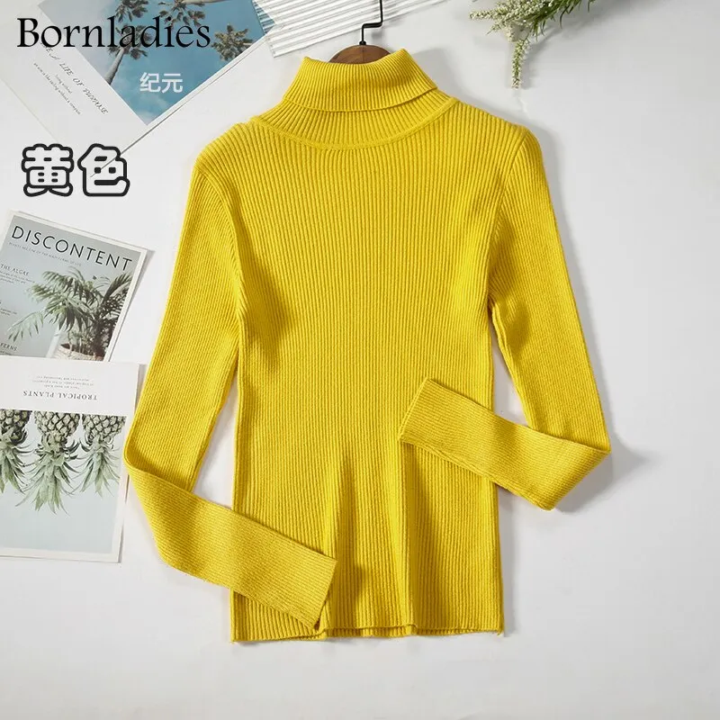 DressBetty - Basic Turtleneck Knitted Top