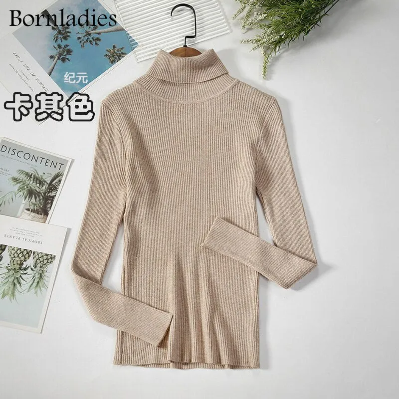 DressBetty - Basic Turtleneck Knitted Top