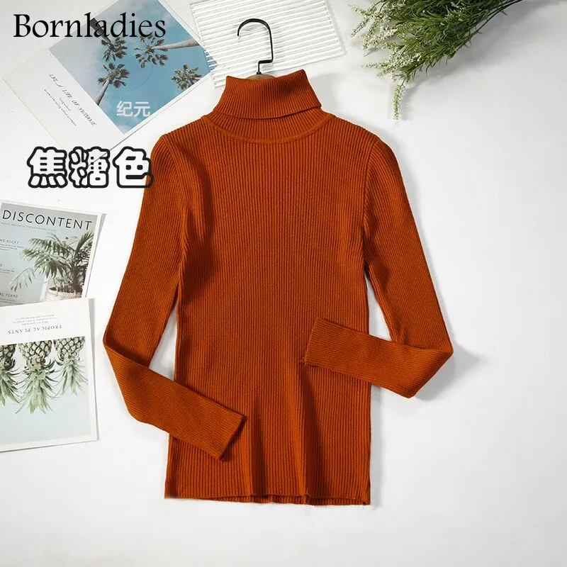 DressBetty - Basic Turtleneck Knitted Top
