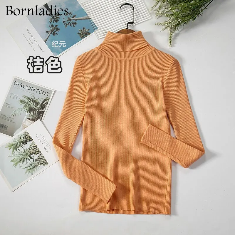 DressBetty - Basic Turtleneck Knitted Top