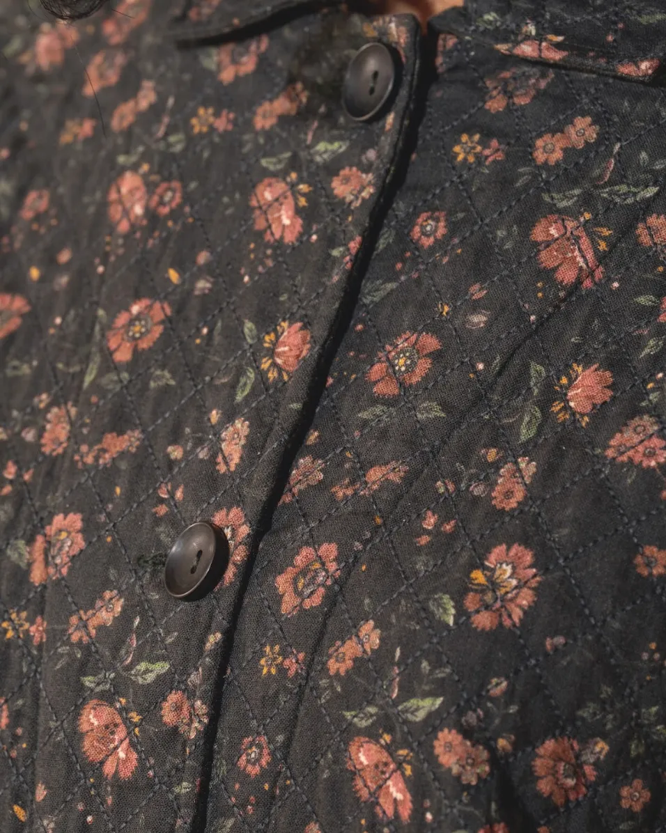 DVE 'Rutvi' Printed Jacket - Charcoal