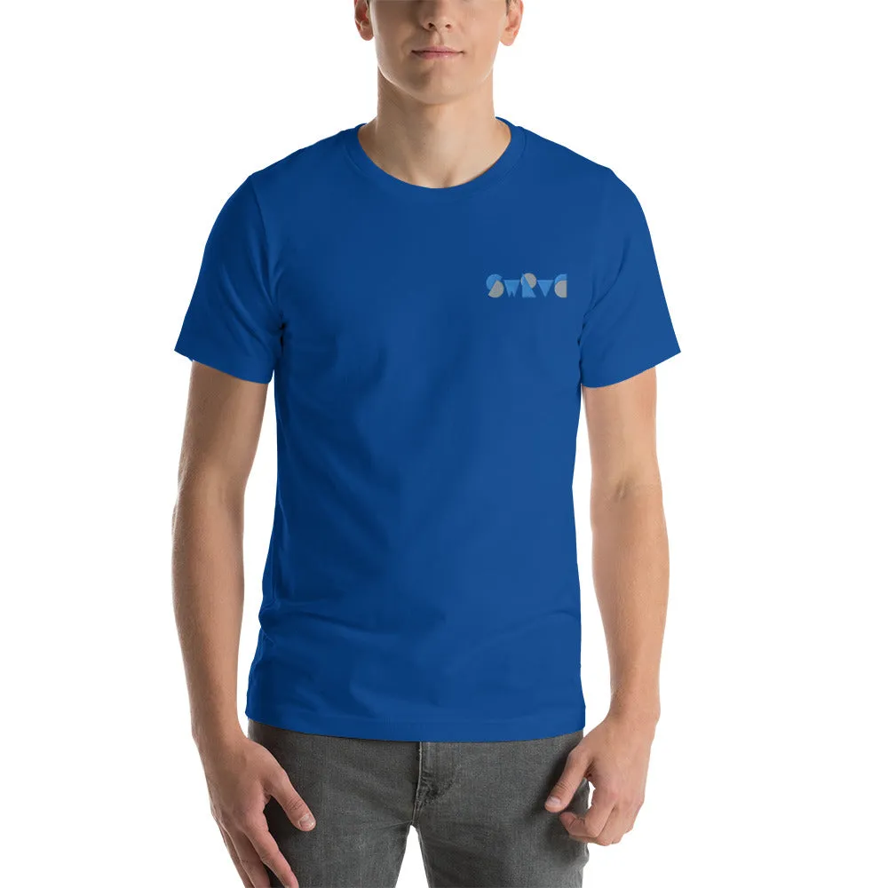 embroidered chunky logo cotton tee