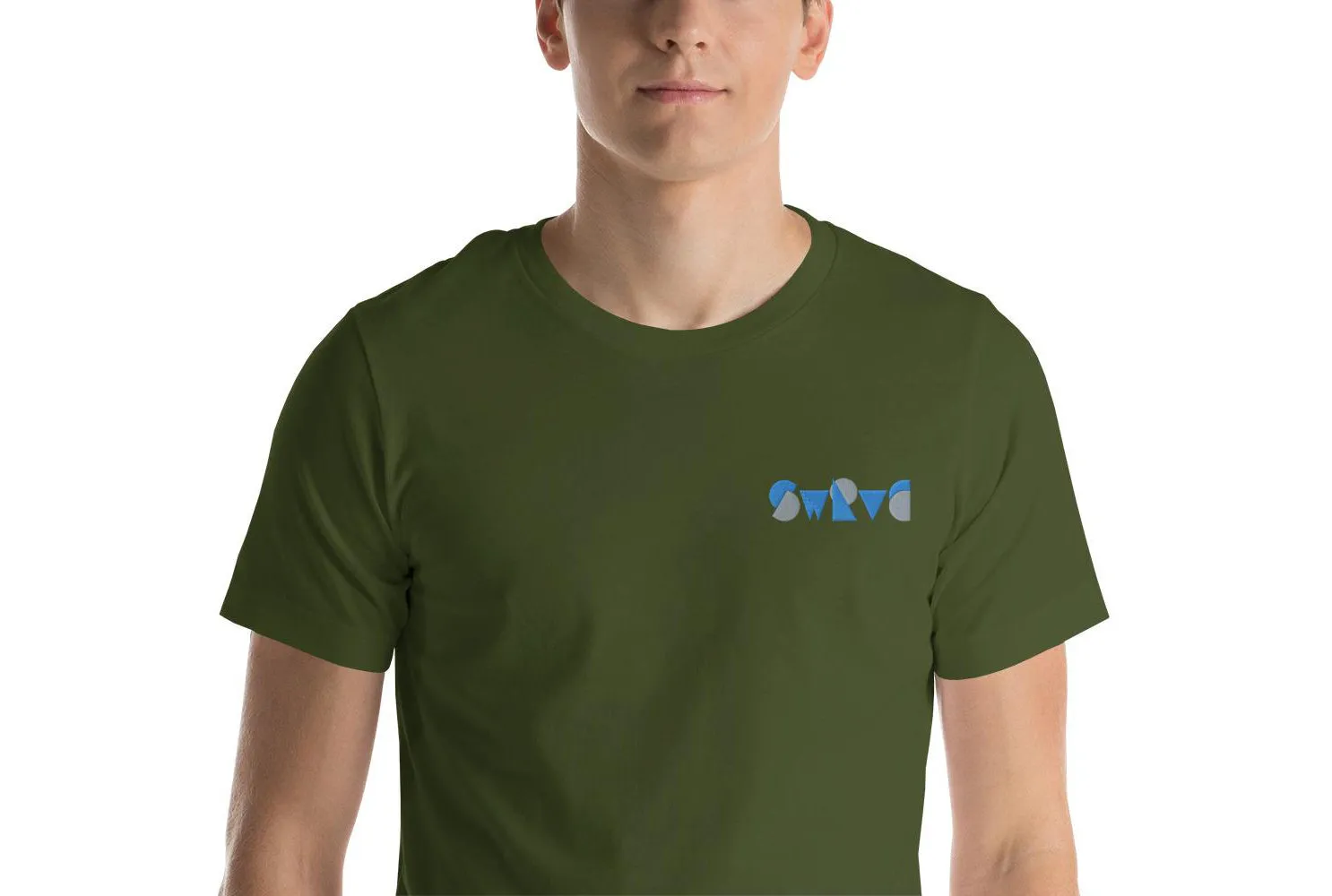 embroidered chunky logo cotton tee