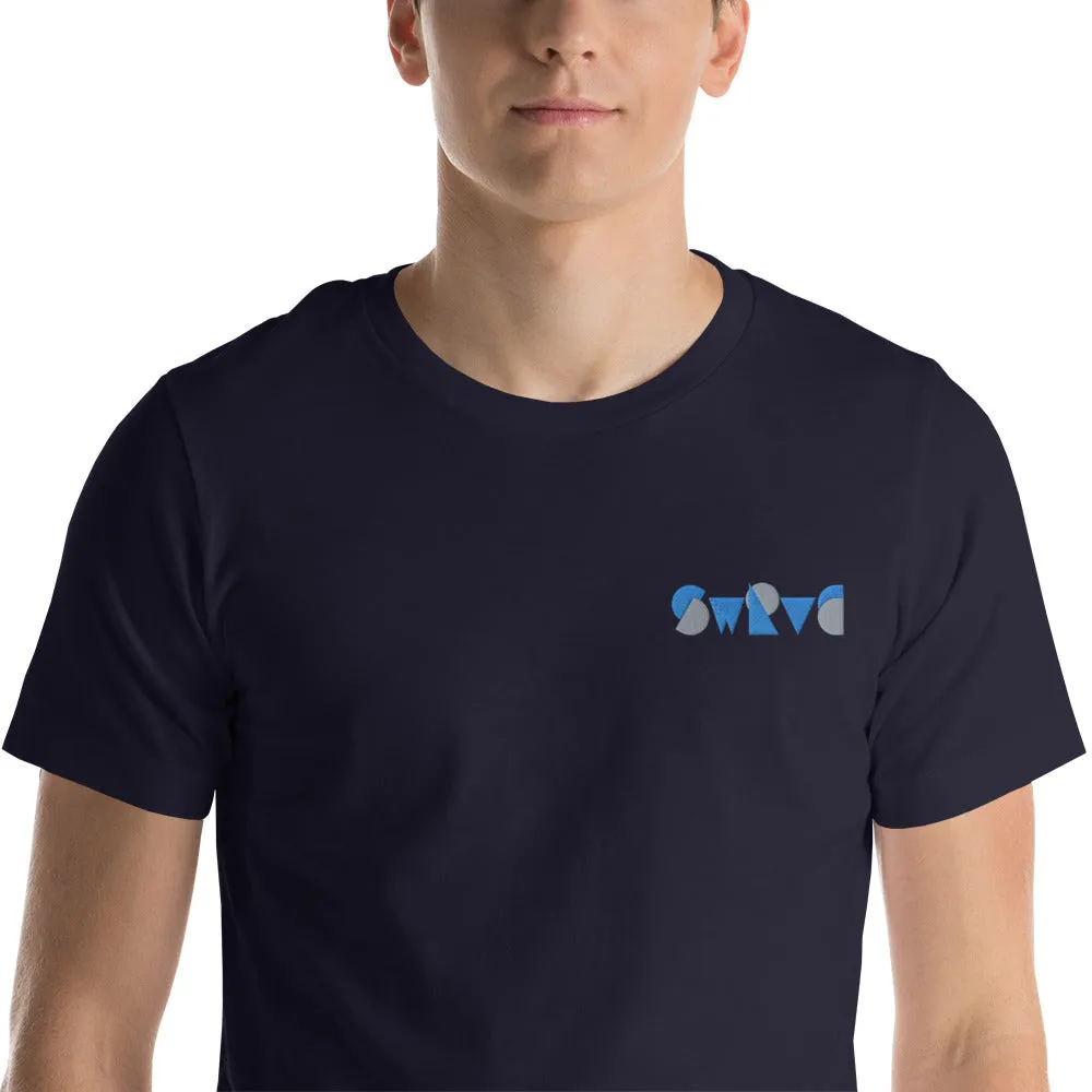 embroidered chunky logo cotton tee