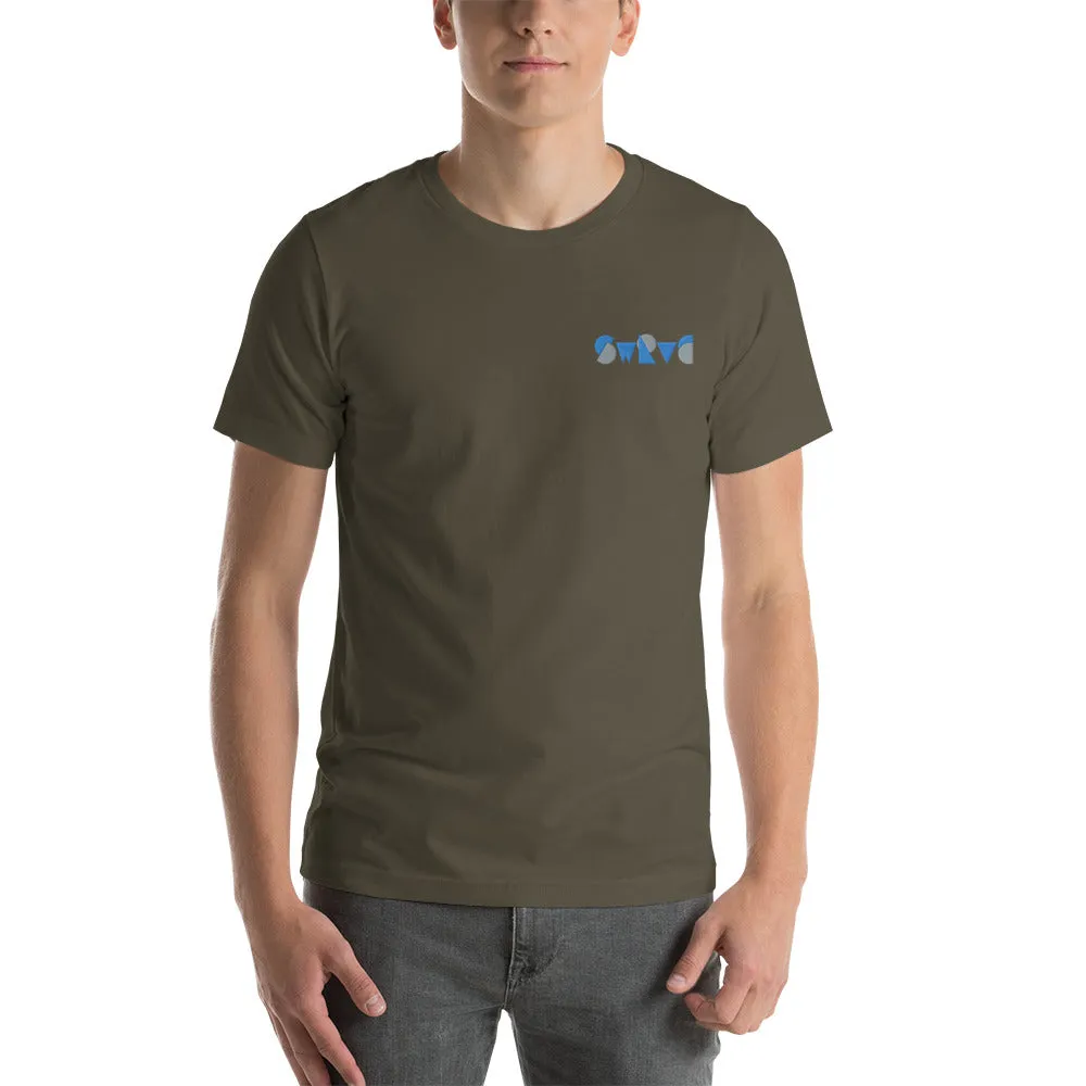 embroidered chunky logo cotton tee