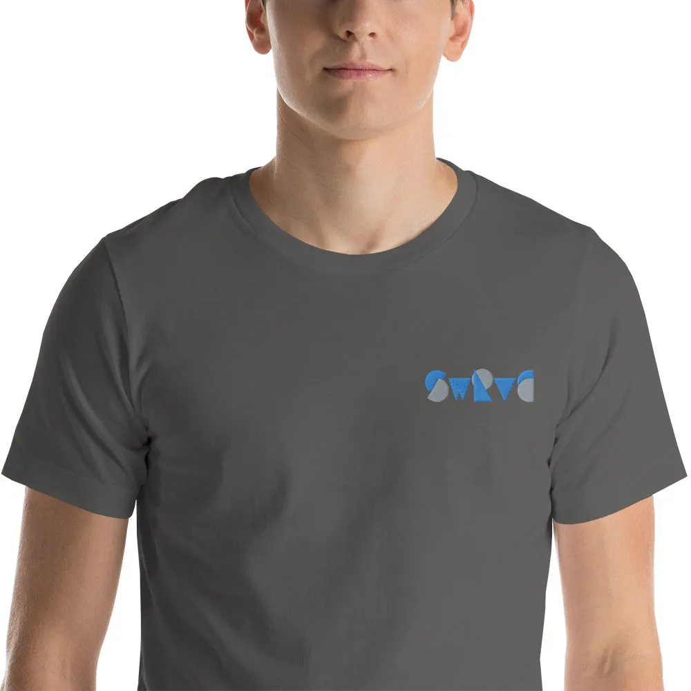 embroidered chunky logo cotton tee