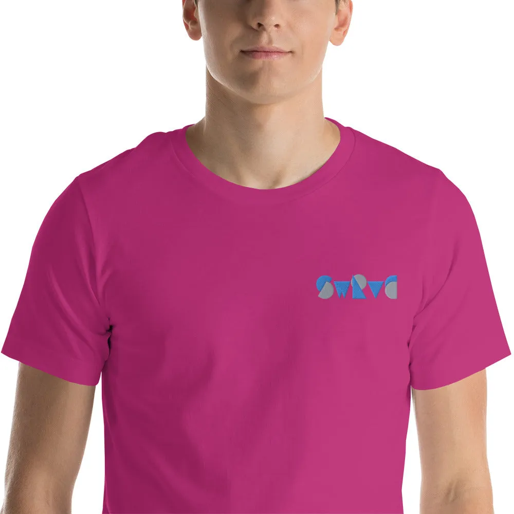 embroidered chunky logo cotton tee