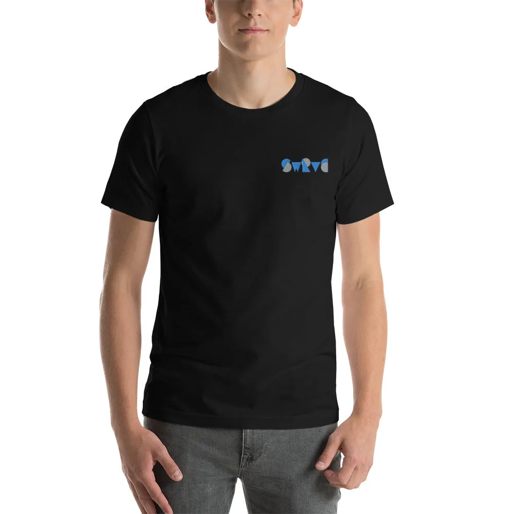 embroidered chunky logo cotton tee