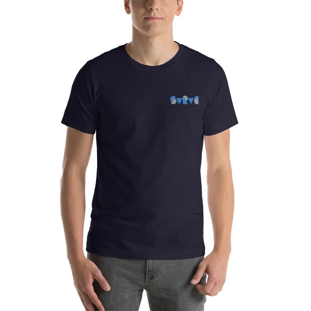 embroidered chunky logo cotton tee