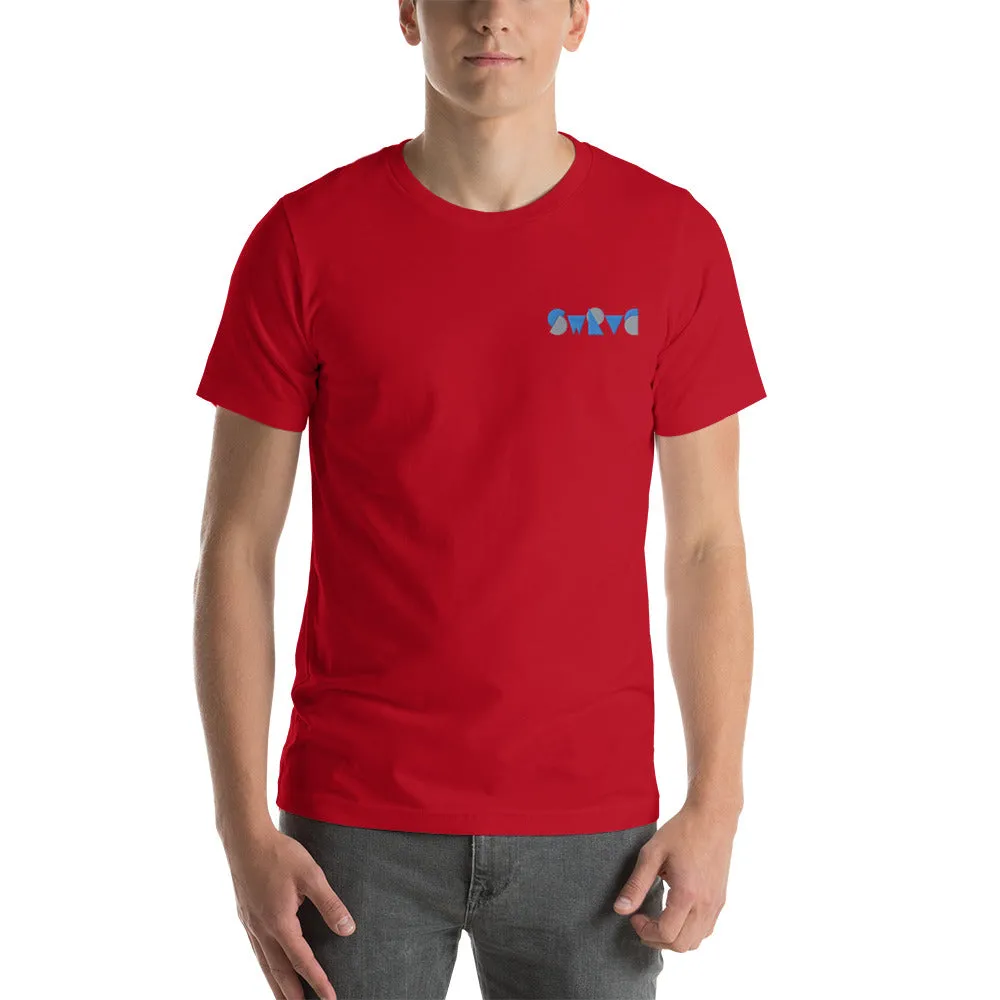 embroidered chunky logo cotton tee